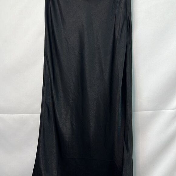 Charlie Holiday Black Satin Chelsea Skirt NWT - Picture 3 of 15